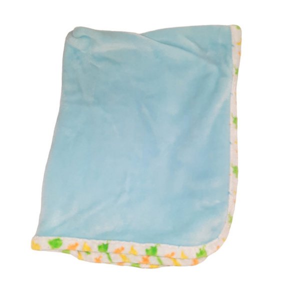 Le Bebe Favorite Dinosaur Trim Baby Security Lovey Blanket 31" X 38" - Picture 1 of 5